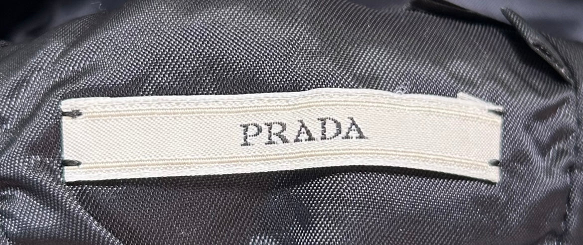 PRADA 60s Inspired Leather Cloche TAG PHOTO 4 OF 4