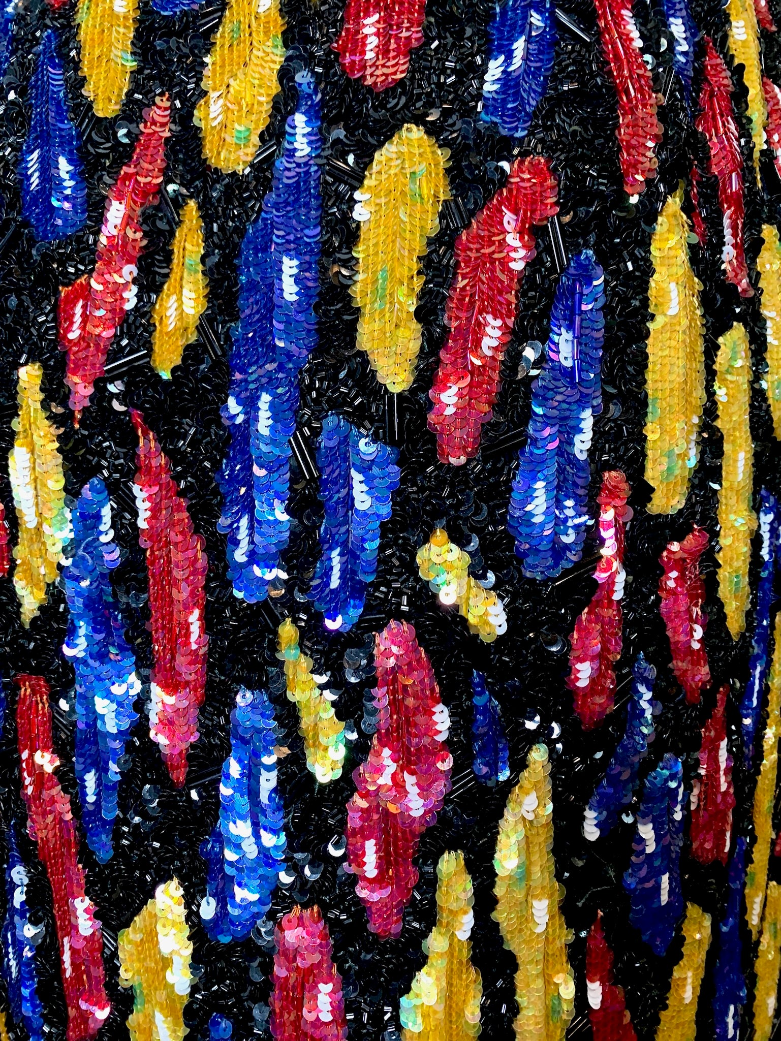 Mila Schon 80s Heavily Beaded and Sequined Cocktail Skirt DETAIL 4of 5