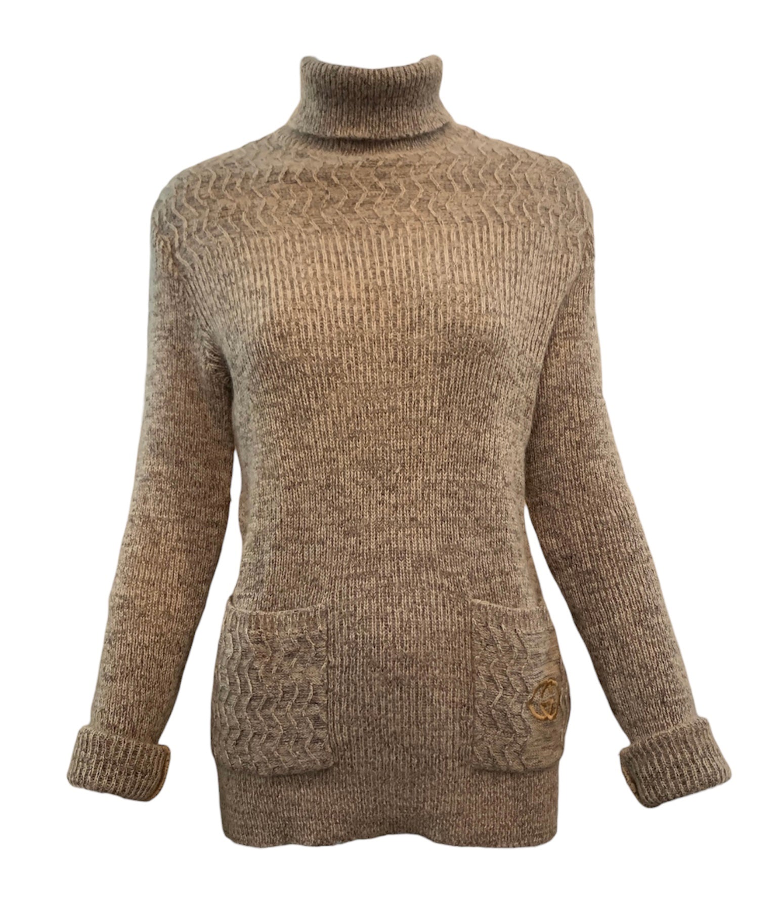 Gucci 1970s Alpaca/Cashmere Turtleneck Sweater FRONT 1 of 6