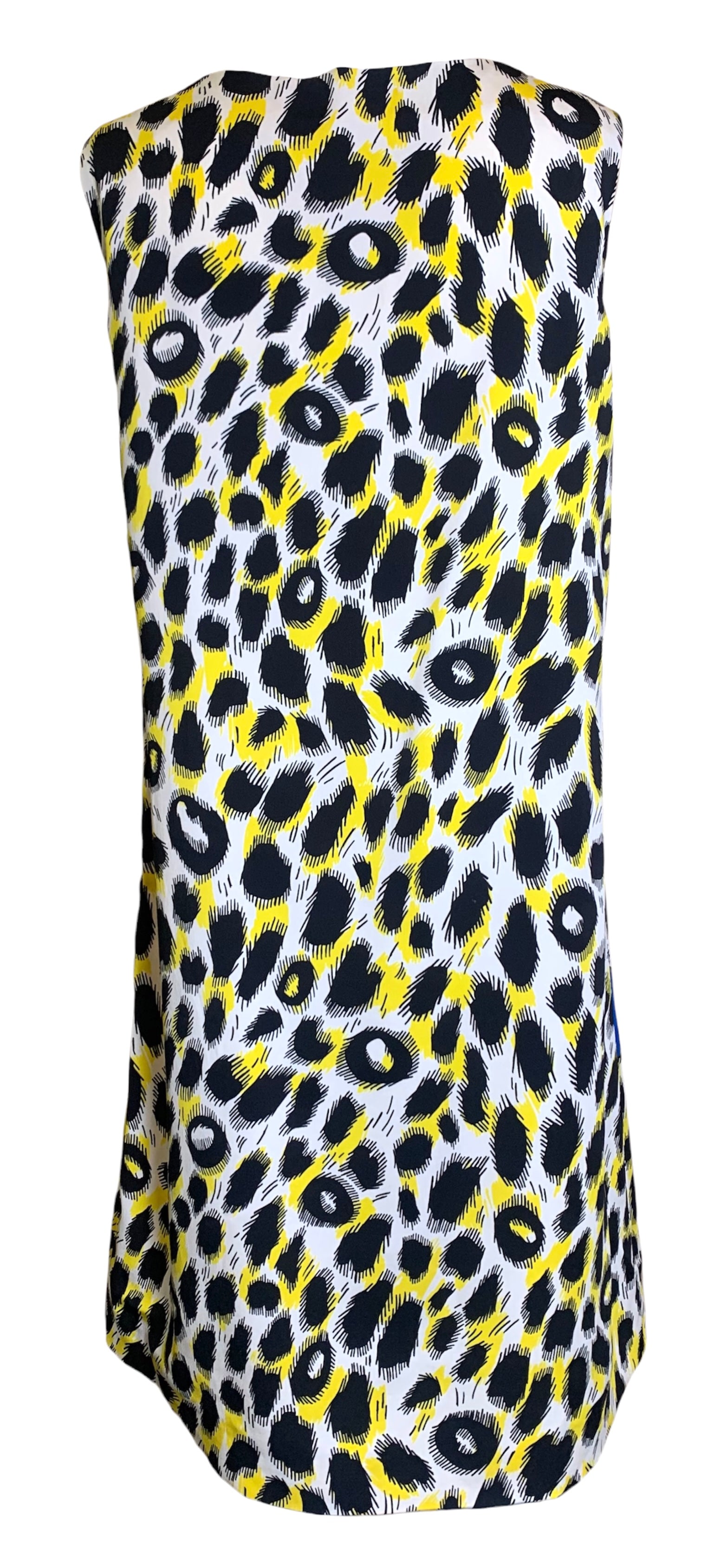 Moschino 2010's Animal & Hand Pop Art Print Dress BACK