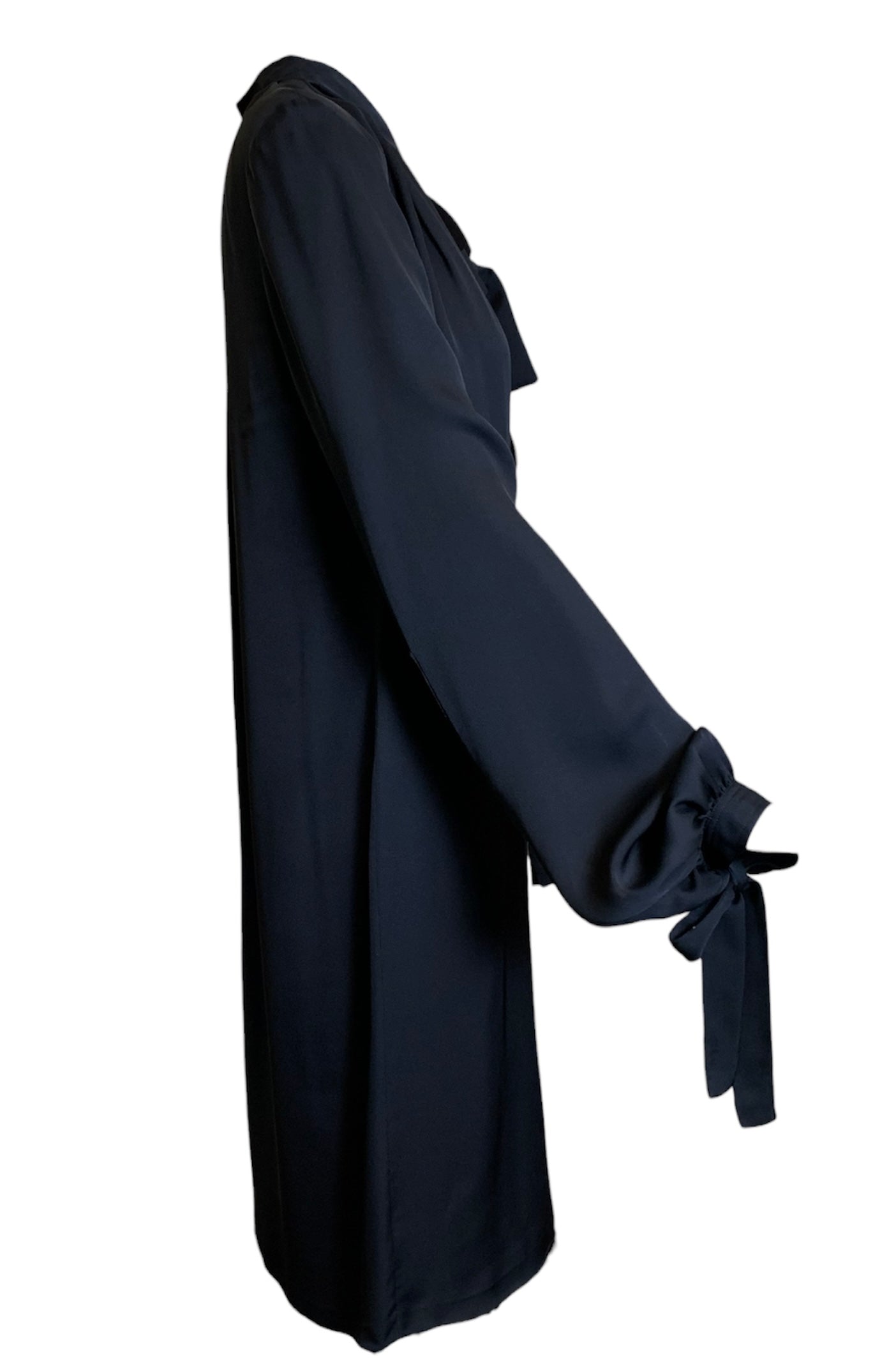 Tom Ford for Gucci Black Silk Sheath Tie Dress