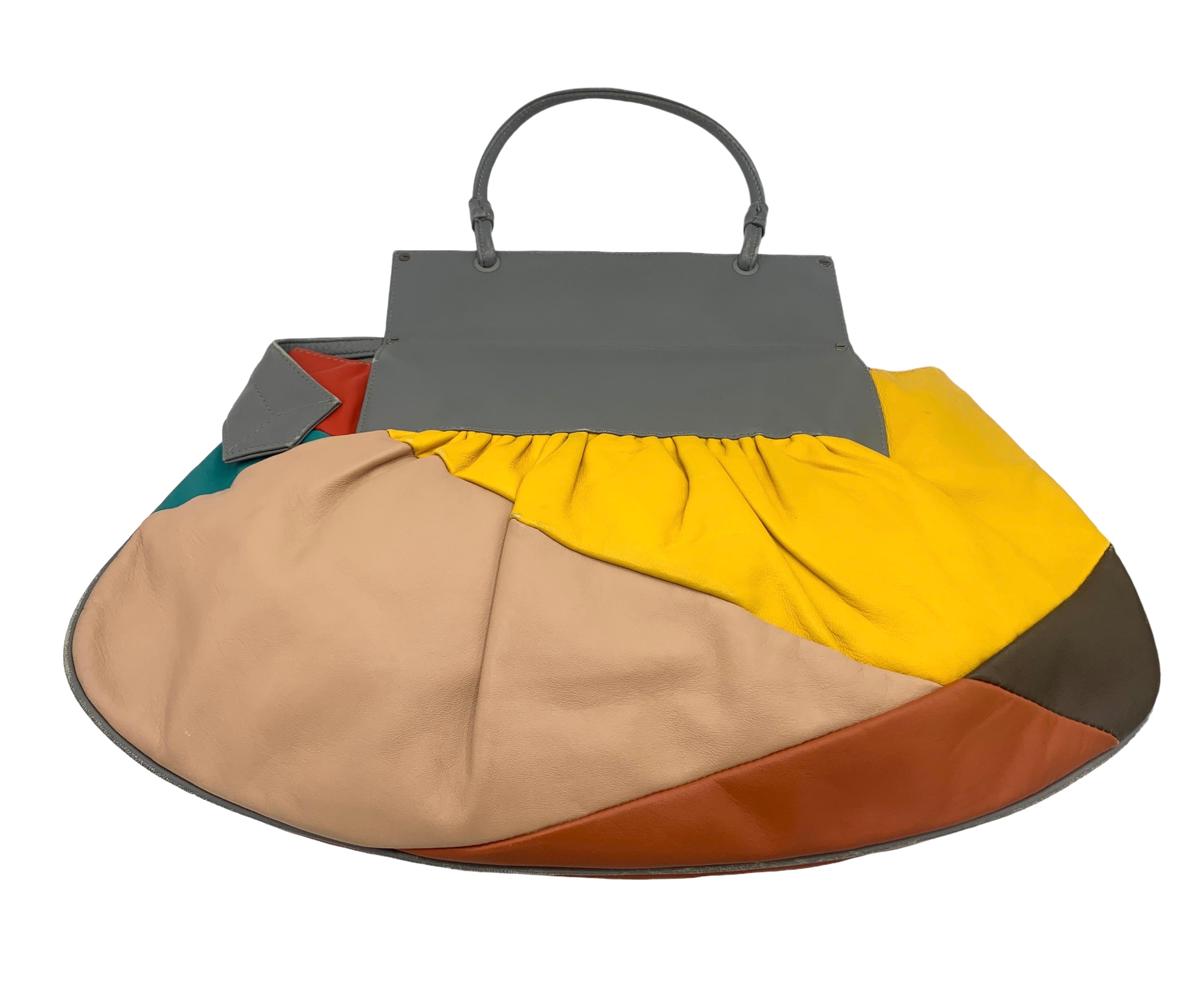 Fendi F/W '07 Multi-Color Leather Patchwork Convertible Clutch Bag, back