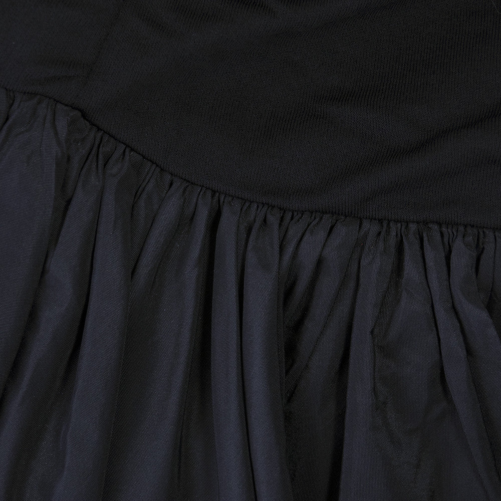 Vintage 50s Black Wiggle Dress, detail